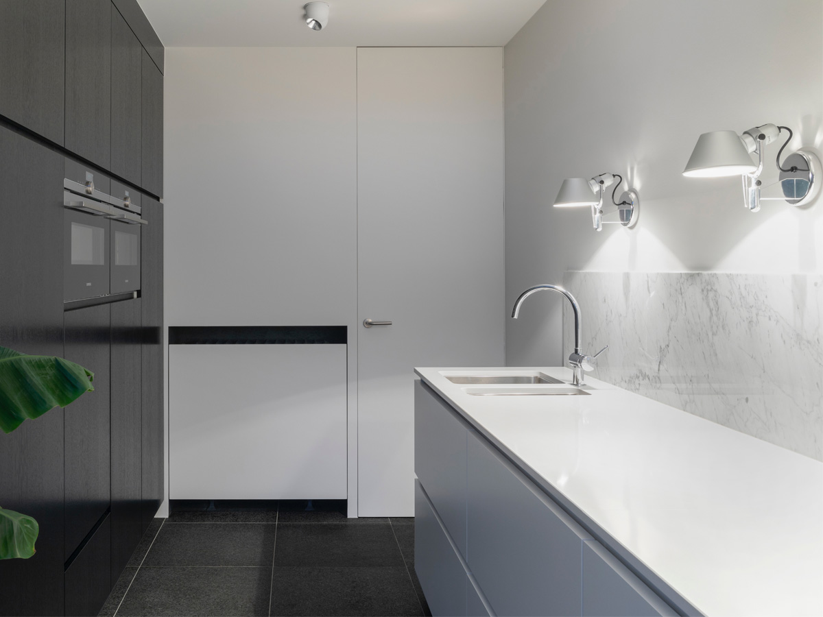 طرح کابینت ام دی اف سفید 