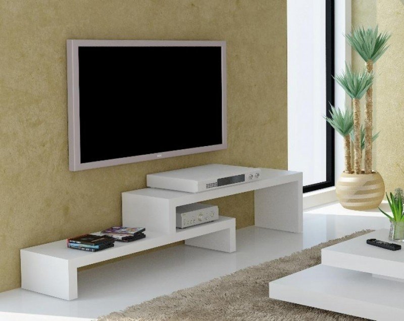 میز تلویزیون مدرن سفید