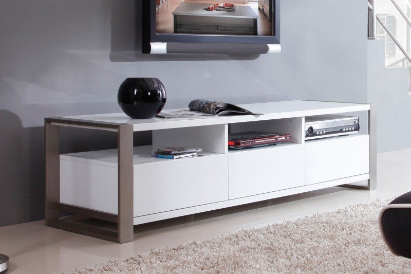 میز تلویزیون مدرن سفید و شیک