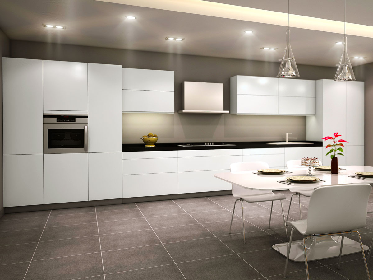 کابینت آشپزخانه بدون دستگیره