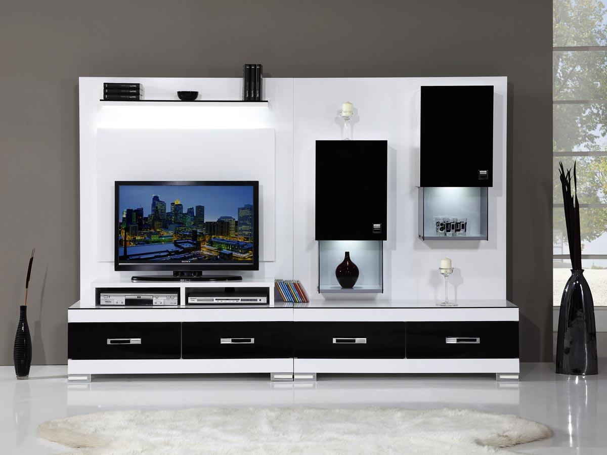 میز تلویزیون سفید