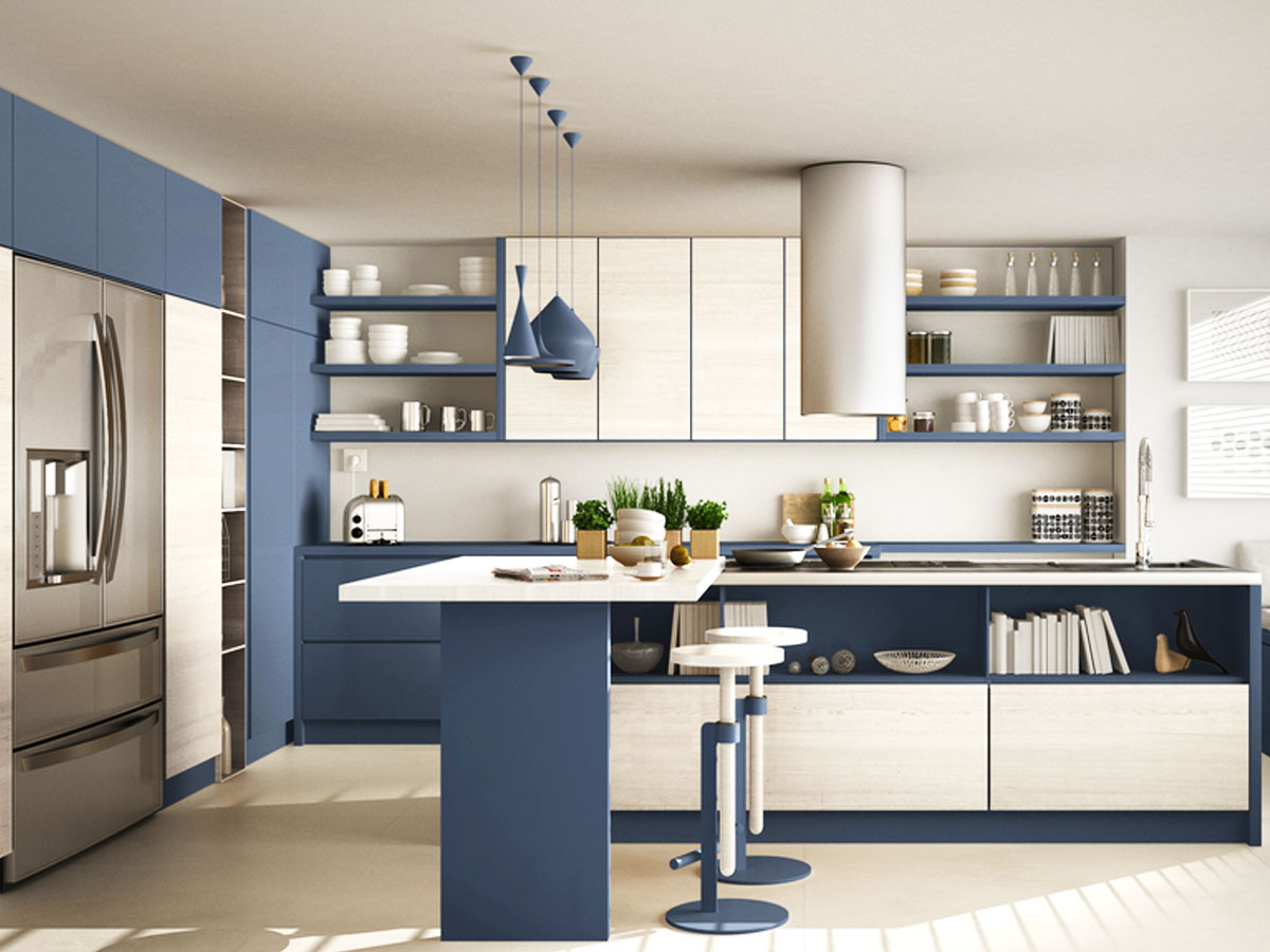 رنگ بندی کابینت ام دی اف