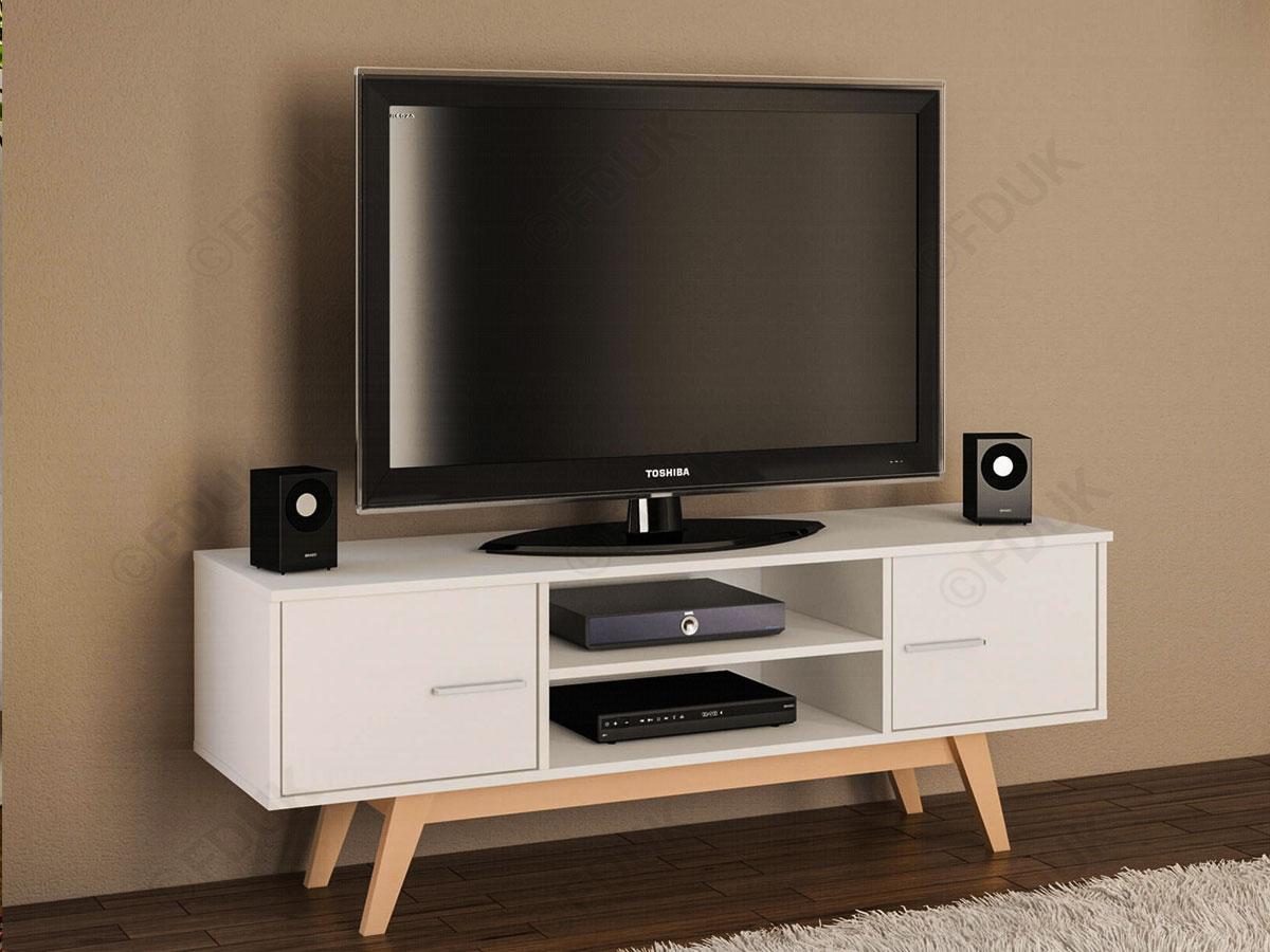 میز تلویزیون سفید