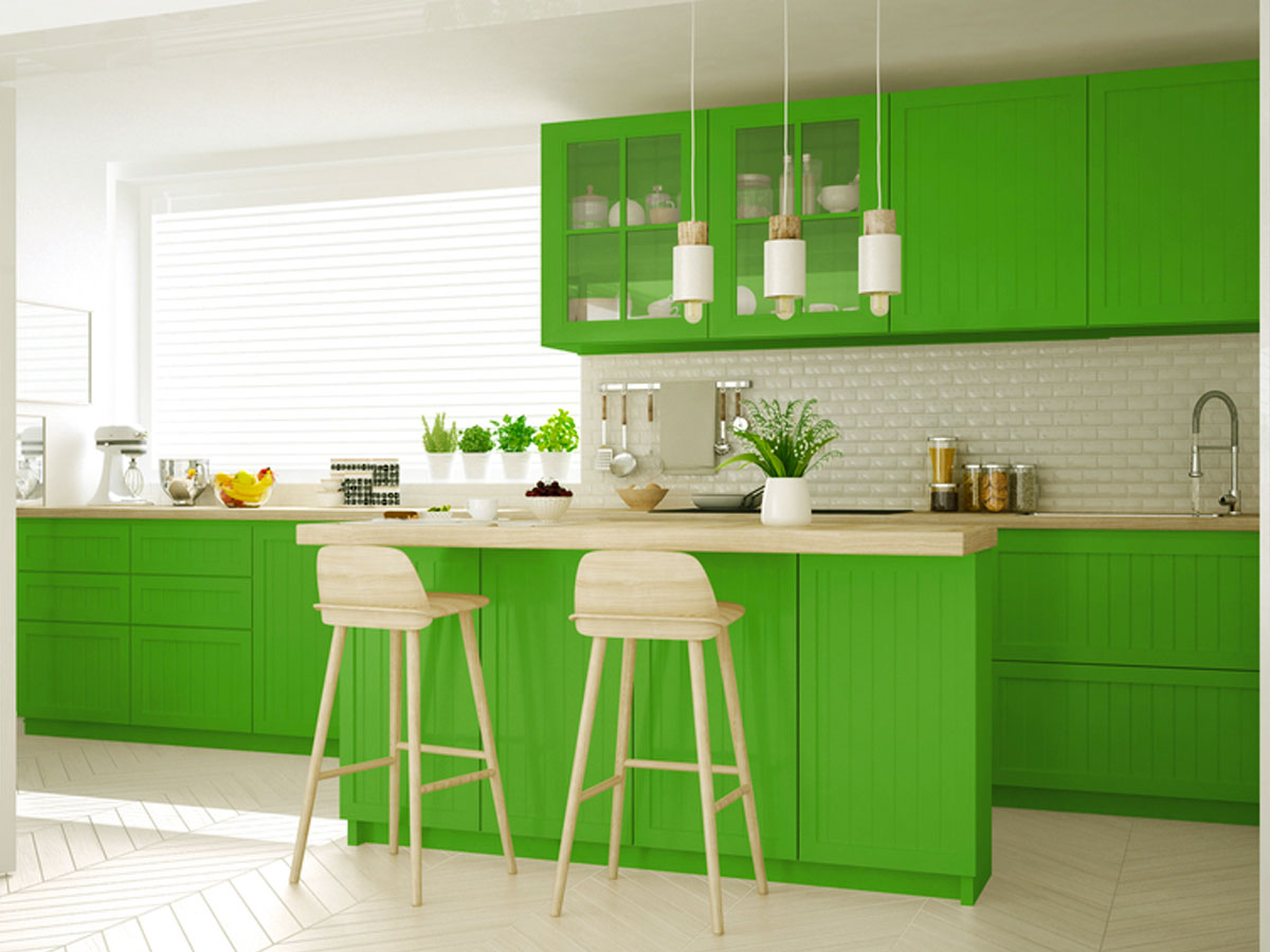 رنگ بندی کابینت ام دی اف