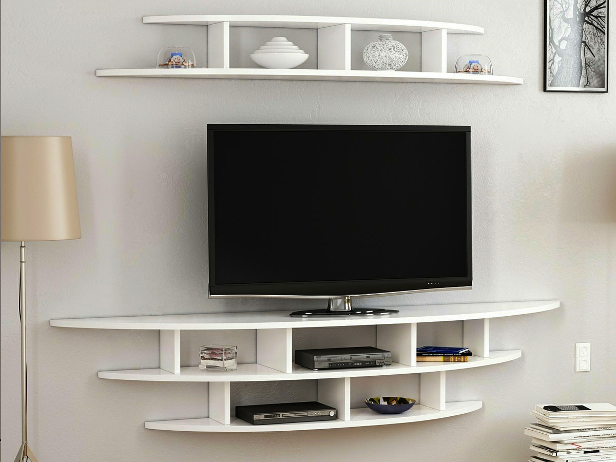 میز تلویزیون سفید