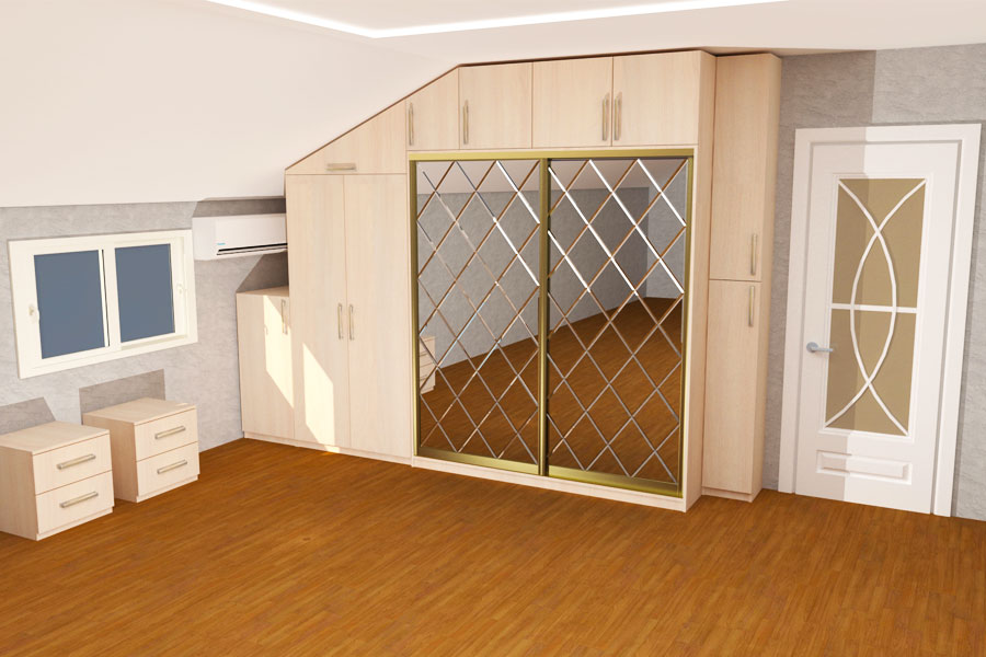 کمد دیواری ام دی اف