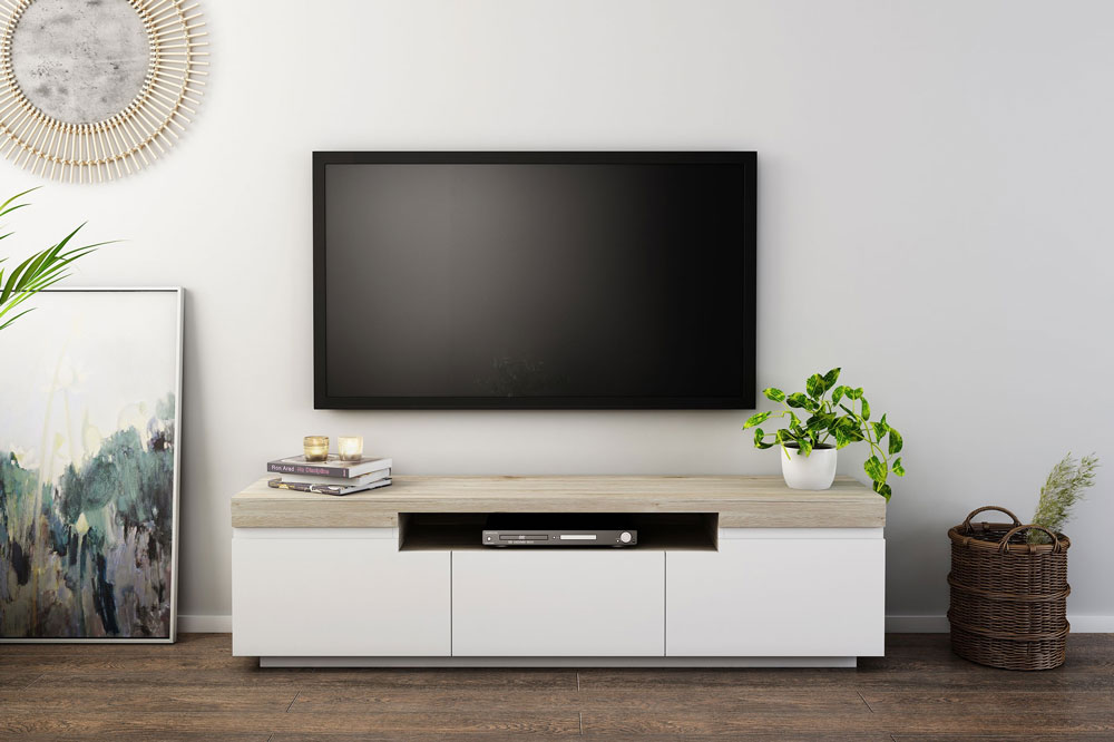 میز تلویزیون ام دی اف سفید: مدل مدرن