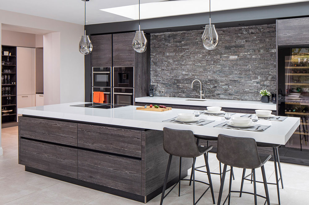 مدل کابینت برای آشپزخانه مستطیل: مدل گالری