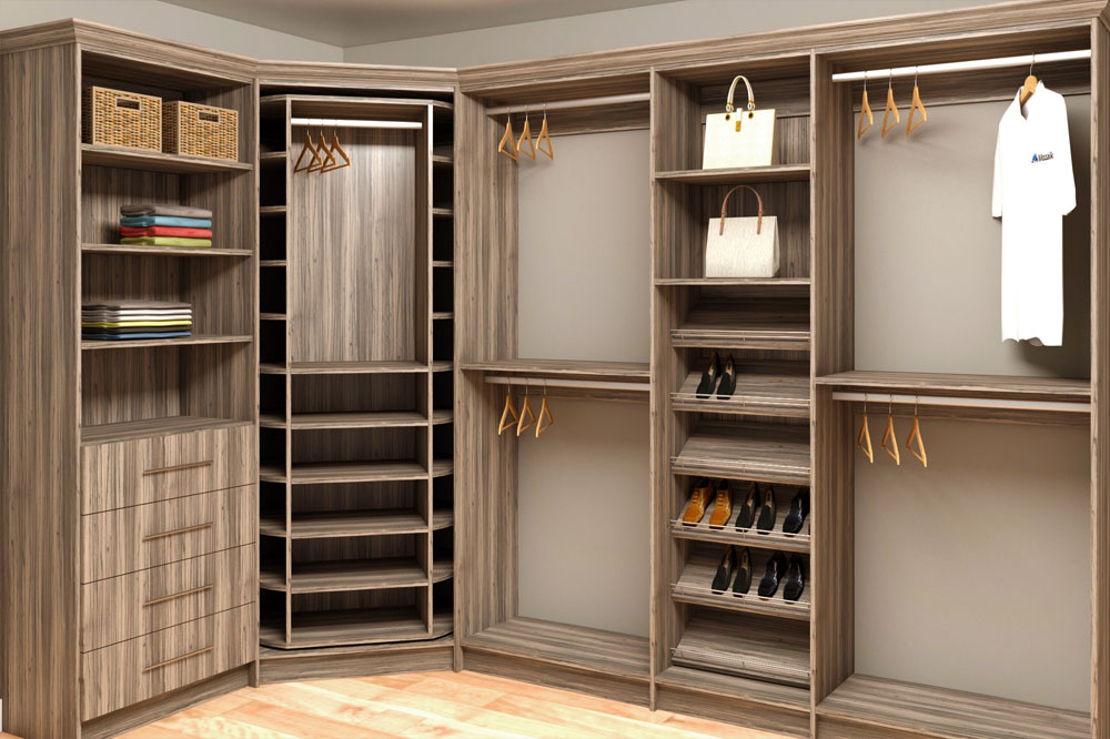 کمد لباس و کتابخانه