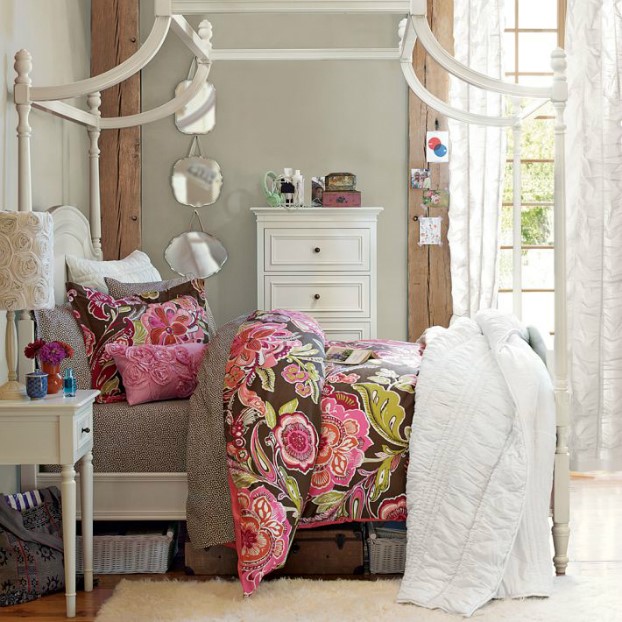 تخت خواب جوان گل گلی