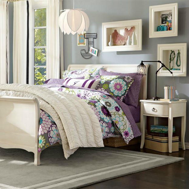 طرح تخت خواب جوان گل گلی