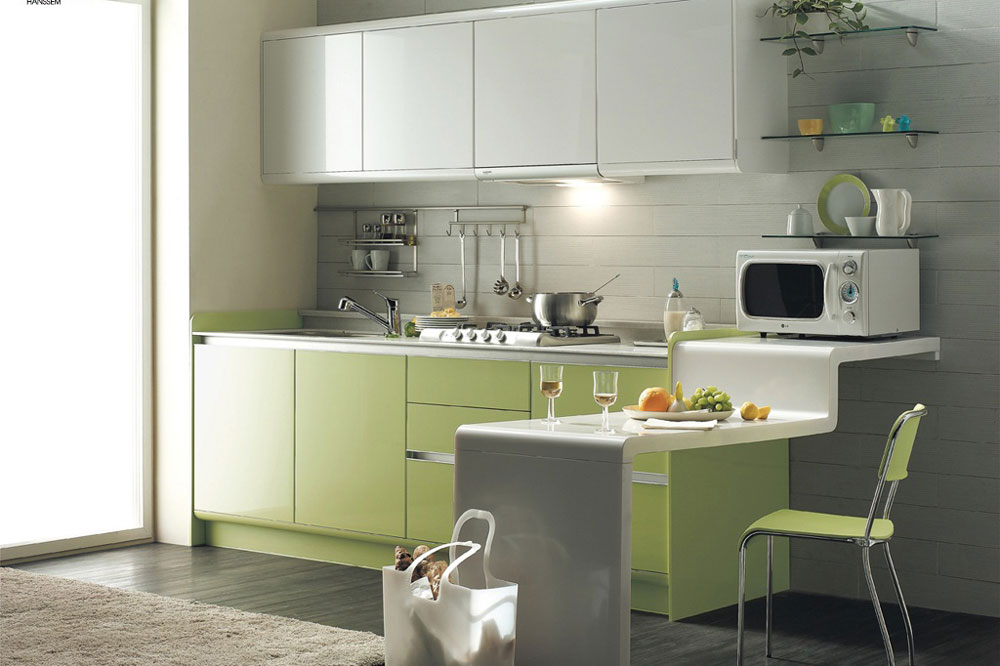 رنگ بندی های گلاس: سبز و سفید