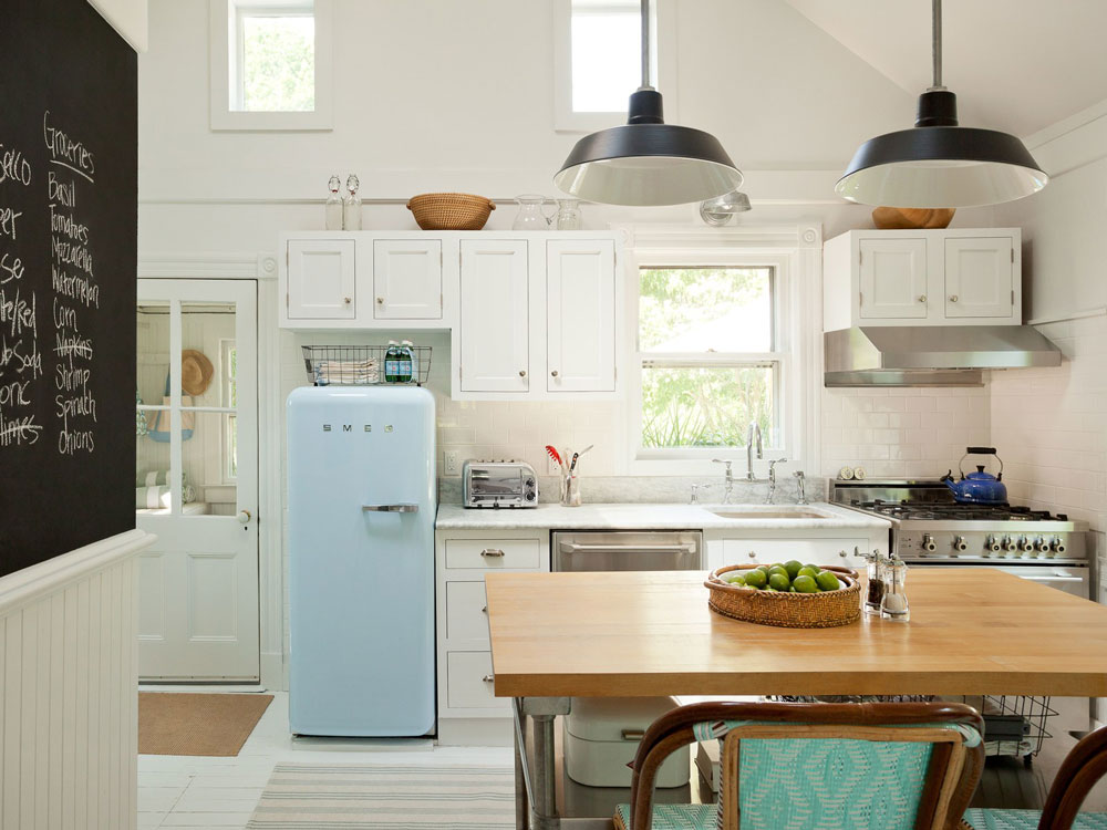 چیدمان آشپزخانه کوچک به مدل تک دیوار