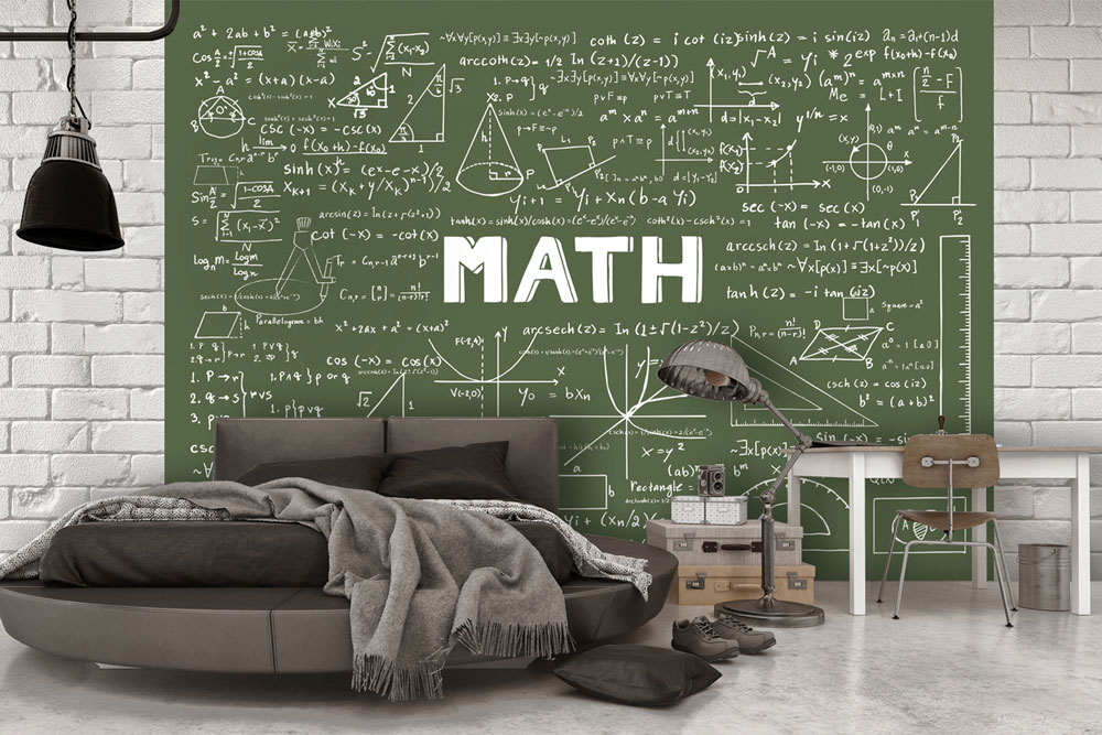 دکوراسیون اتاق خواب پسرانه : چاشنی ریاضی در اتاق خواب