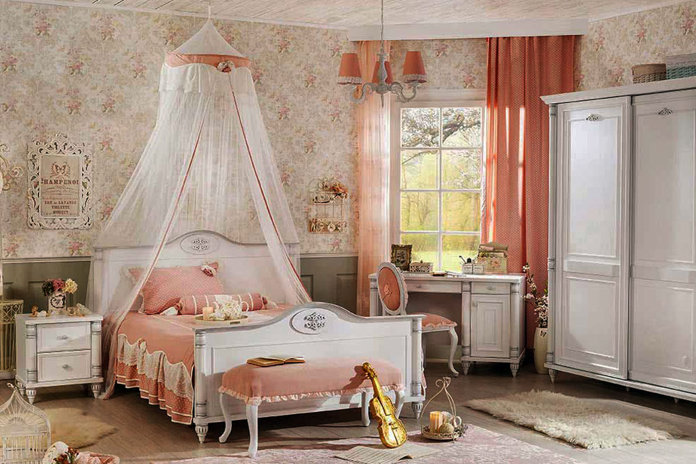 تخت خواب دخترانه شیک