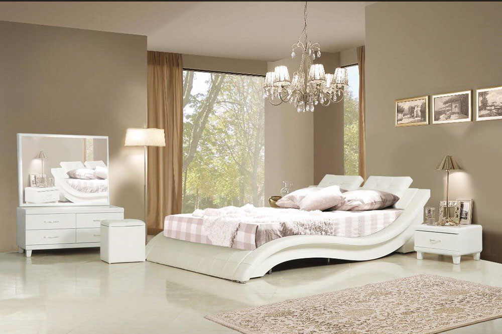 مدل تخت خواب عروس و داماد مواج