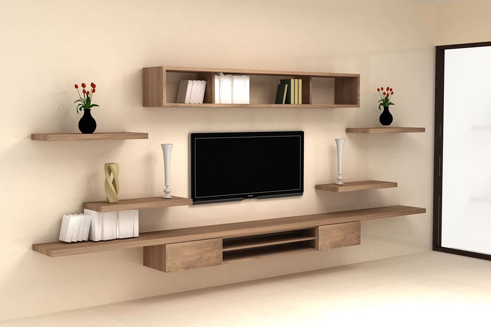 میز تلویزیون دیواری مدرن بزرگ