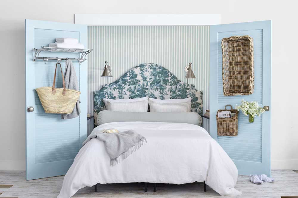 رنگ ملایم در اتاق خواب ساده