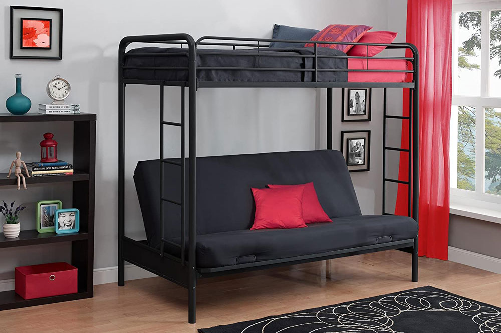 مدل تخت خواب دو طبقه فلزی دو منظوره