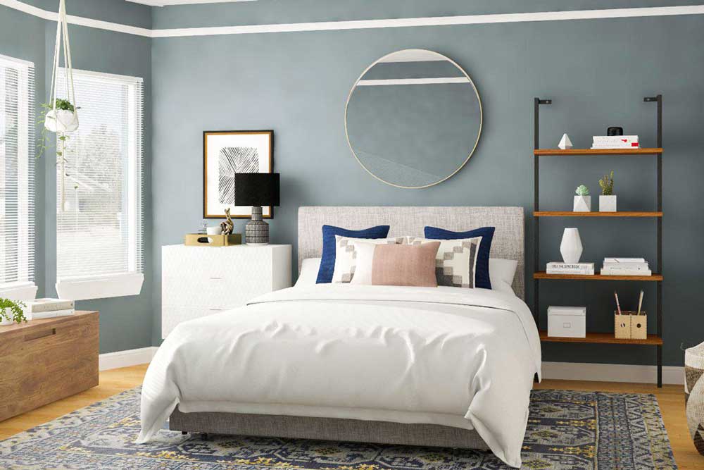 سایز مناسب سرویس خواب در اتاق خواب ساده