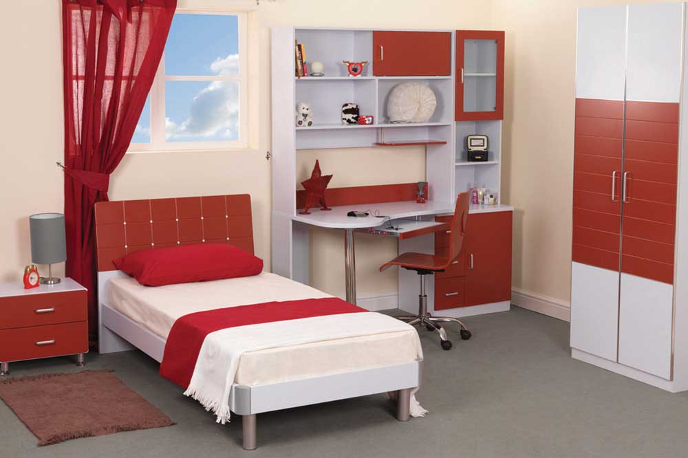 ایجاد فضای مطالعه در سرویس خواب یک نفره