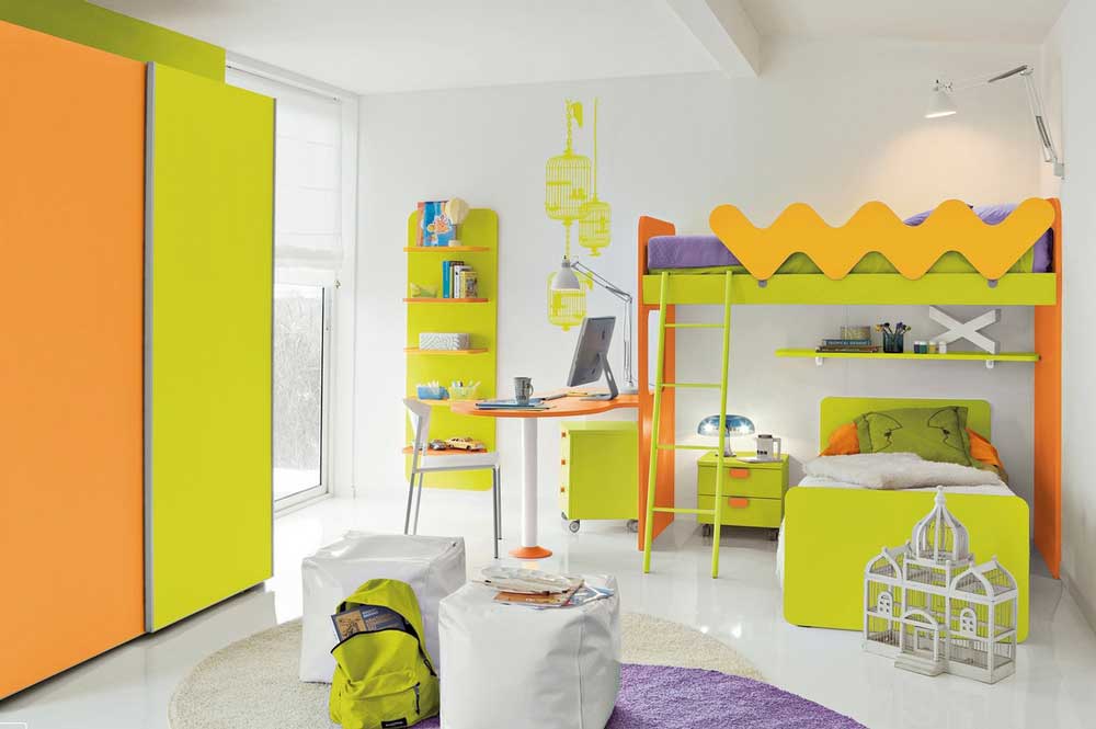 رنگ تخت و کمد کودک