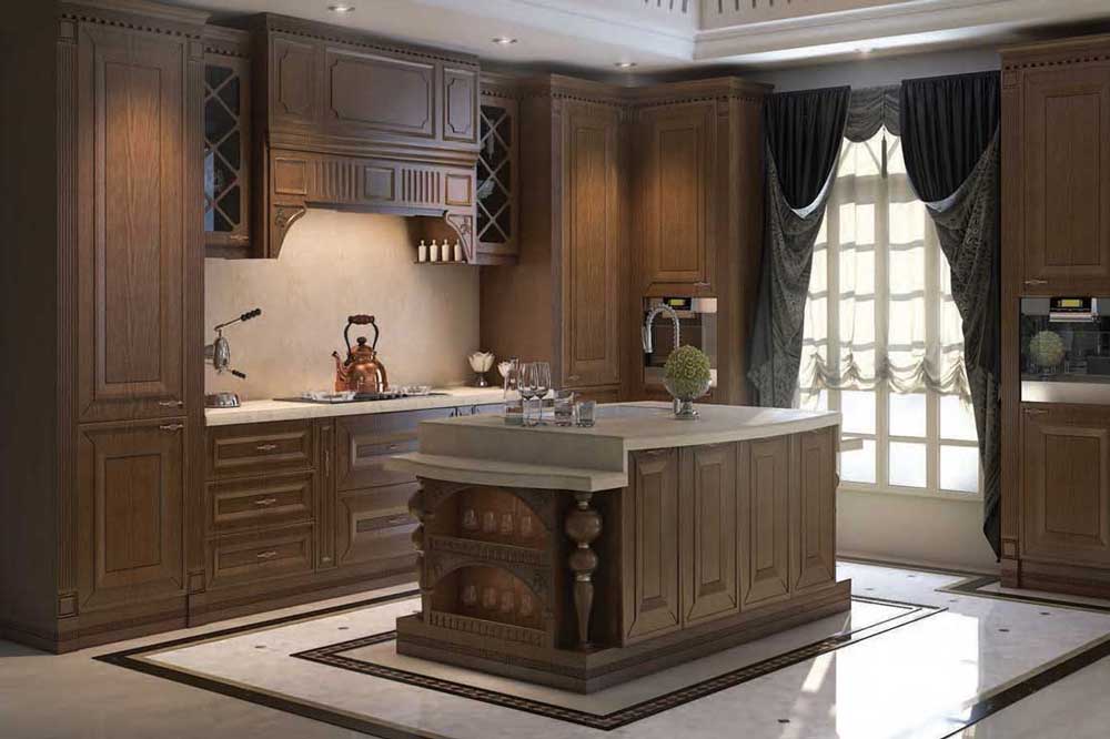 جدیدترین مدل کابینت ممبران: قهوه ای