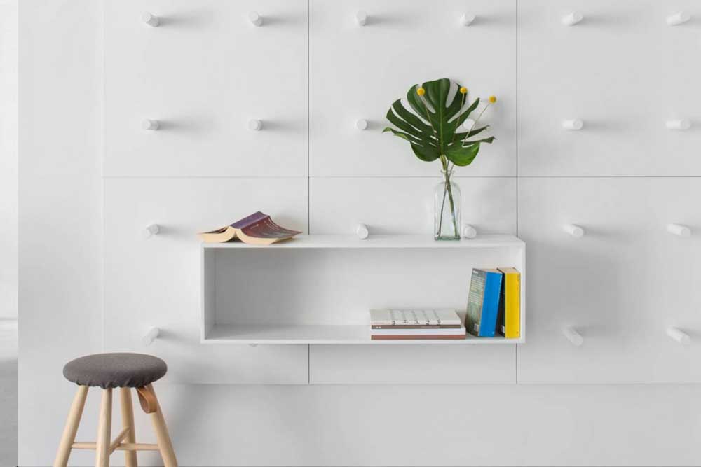 کتابخانه دیواری کوچک: باکس دیواری