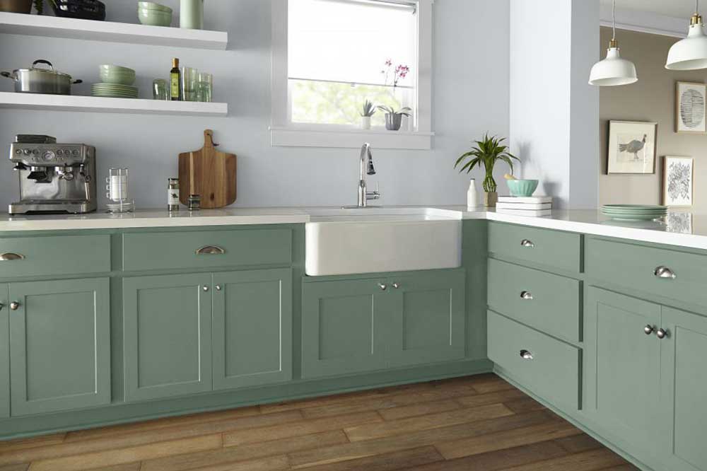 آشپزخانه دو رنگ