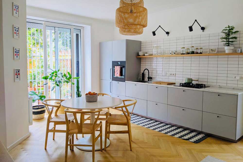 دکوراسیون داخلی آپارتمان کوچک : آشپزخانه باز