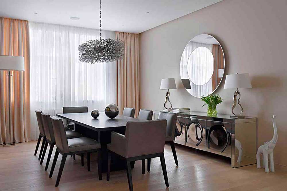 دکوراسیون داخلی آپارتمان کوچک : آینه